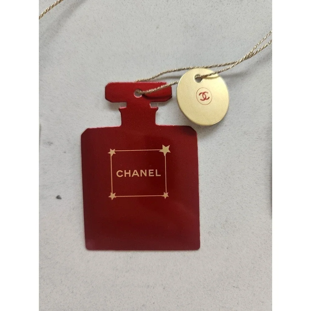NIB Chanel Small Paper Logo Label Tags Set of 4
